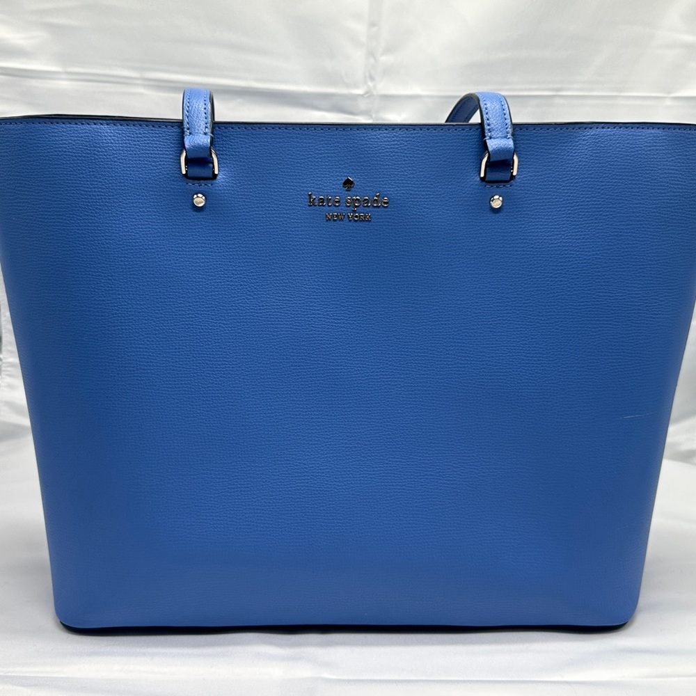 kate spade cobalt blue pebbled leather tote